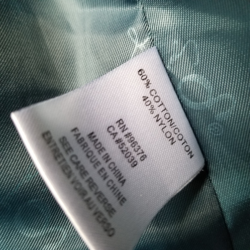Samuel Dong Dupioni Crop Jacket Teal M - image 8